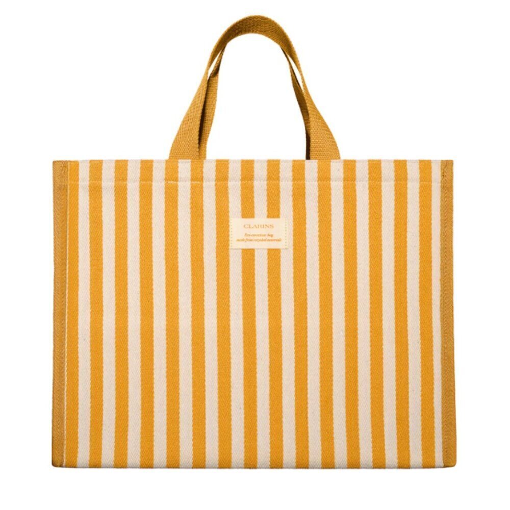 Striped Cotton Tote Beach Bag